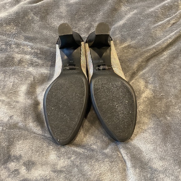 Vintage Black White & Red Plaid Houndstooth 3.5” Heels size 6 - Picture 5 of 8